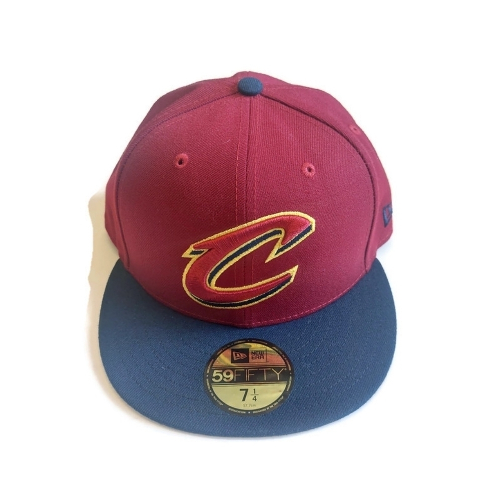 59Fifty New Era Size 7 1/4 Cleveland Cavaliers Fitted Hat 2 Tone OTC Cap